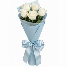 Букет 5 Белых роз Проуд #REPLACE_PRED# Здравнице