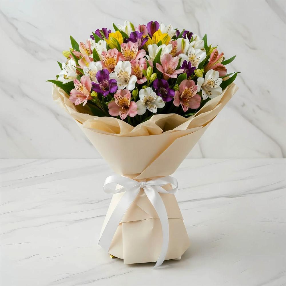 Букет цветов из: Альстромерии в Здравнице