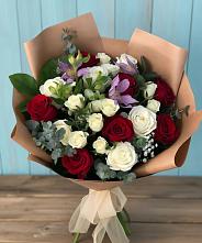Букет цветов из:  Розы и Альстромерии в Здравнице