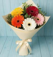 Букет цветов из:  Герберы в Здравнице