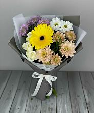 Букет цветов из:  Розы, Герберы и Хризантемы в Здравнице