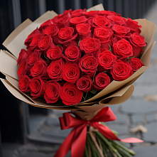 Букет 51 Красная роза Эдлесс Лав #REPLACE_PRED# Здравнице
