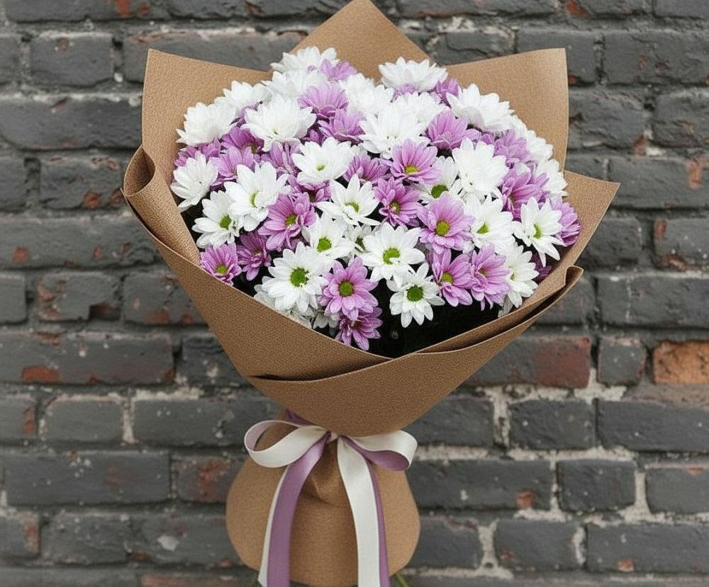 Букет цветов из: Хризантемы в Здравнице