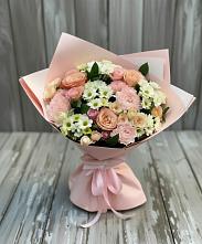 Букет цветов из:  Гвоздики, Розы и Хризантемы в Здравнице