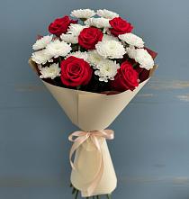 Букет цветов из:  Розы и Хризантемы в Здравнице