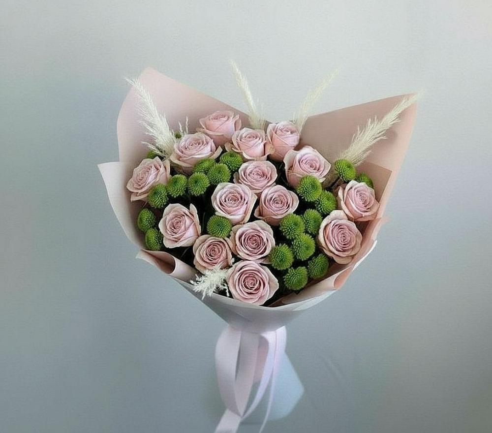 Букет цветов из: Розы и Хризантемы в Здравнице