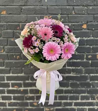 Букет цветов из:  Герберы и Хризантемы в Здравнице