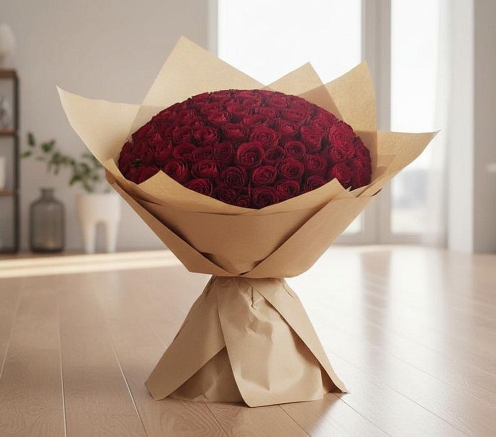 Букет 101 Красная роза в Здравнице