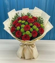 Букет цветов из:  Розы и Хризантемы в Здравнице