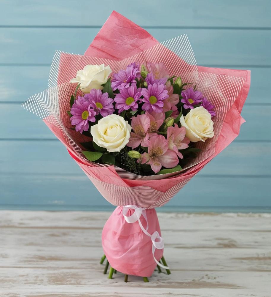 Букет цветов из: Герберы в Здравнице