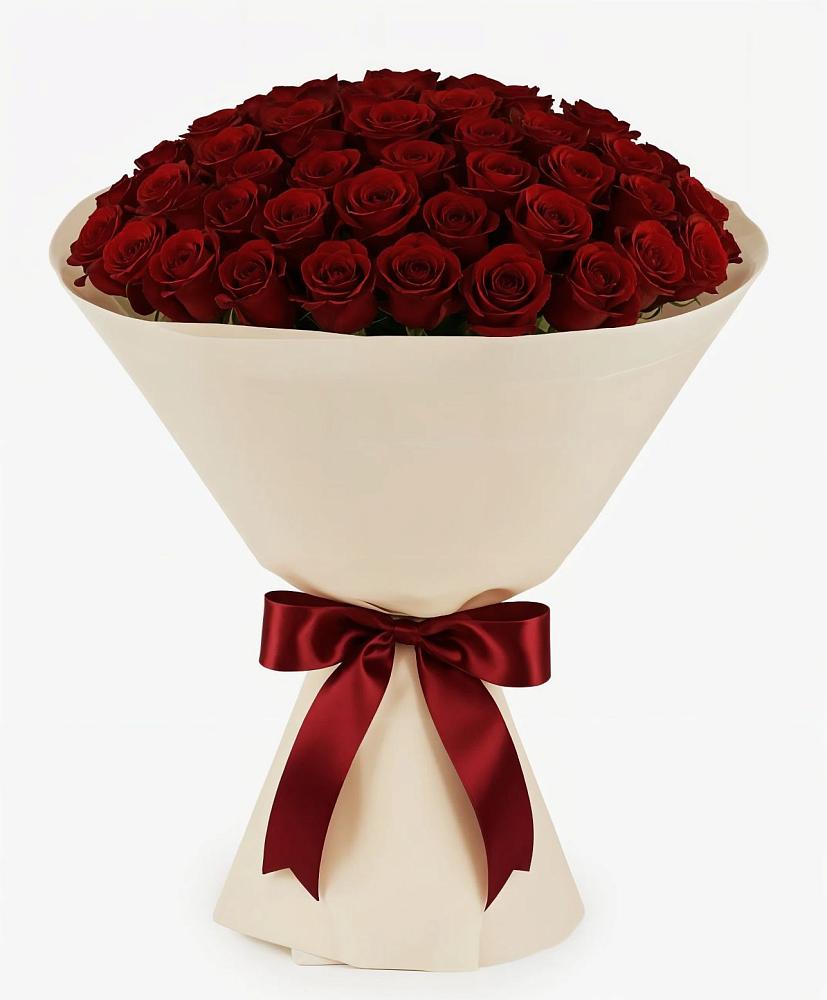 Букет 101 Бордовая роза Блэк Бакарра в Здравнице