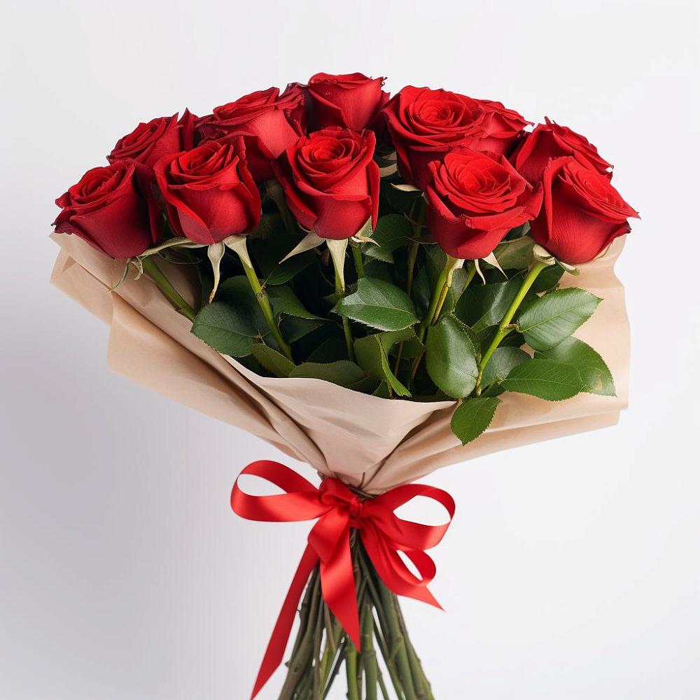 Букет 11 Красных роз Эдлесс Лав в Здравнице