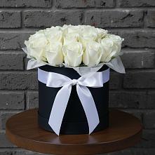 Цветочная композиция из Розы в шляпной коробке в Здравнице